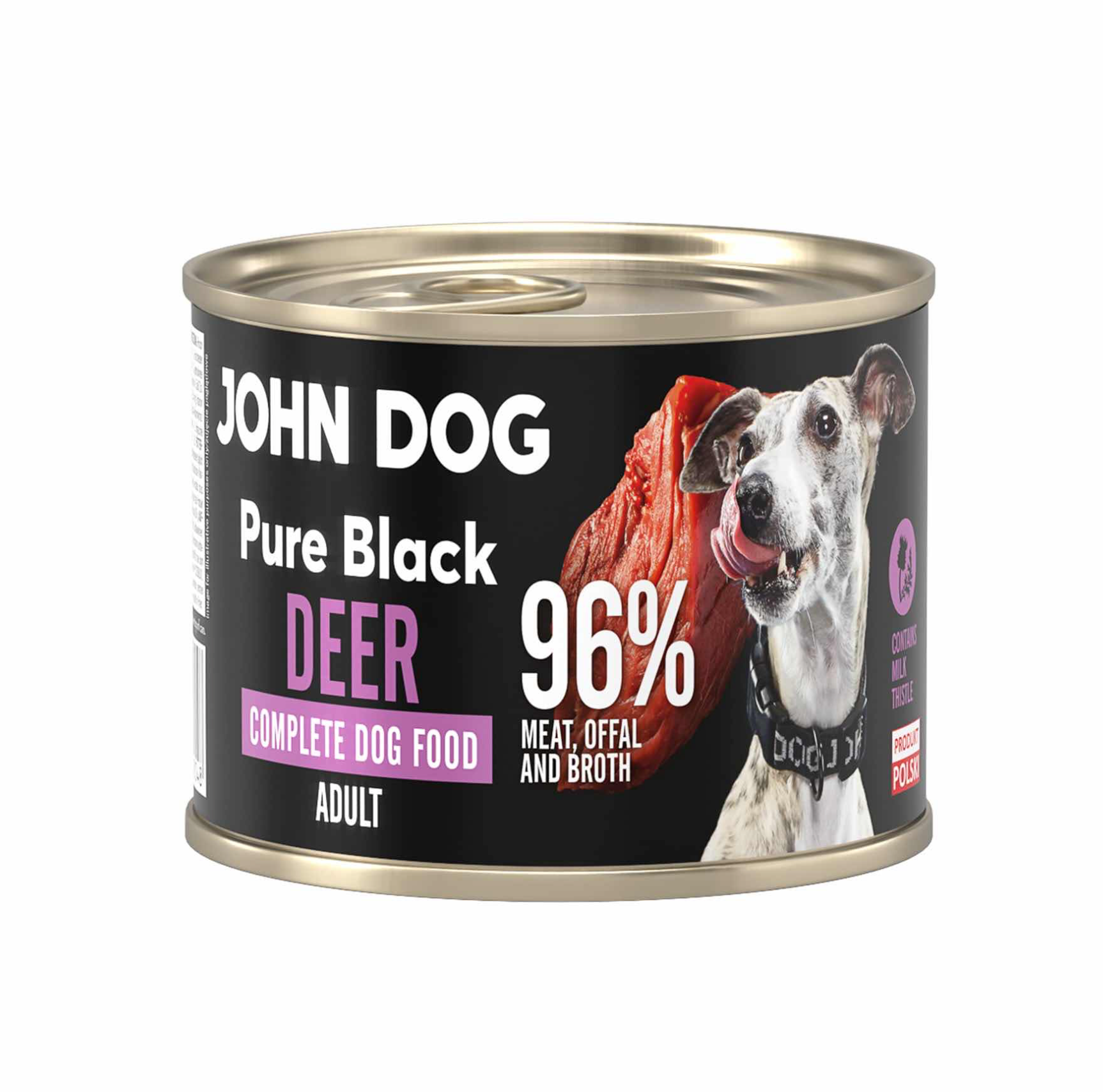 JOHN DOG PURE BLACK MOKRA KARMA DLA PSA JELEŃ 200G