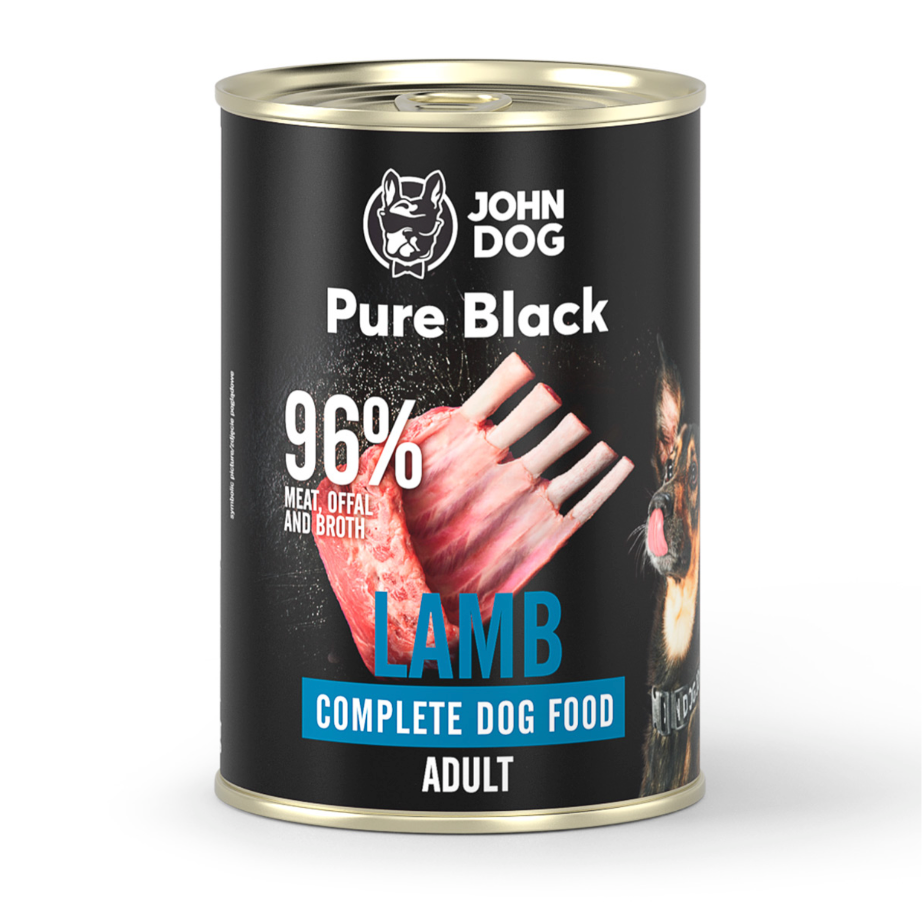 JOHN DOG PURE BLACK MOKRA KARMA DLA PSA JAGNIĘCINA 400 G