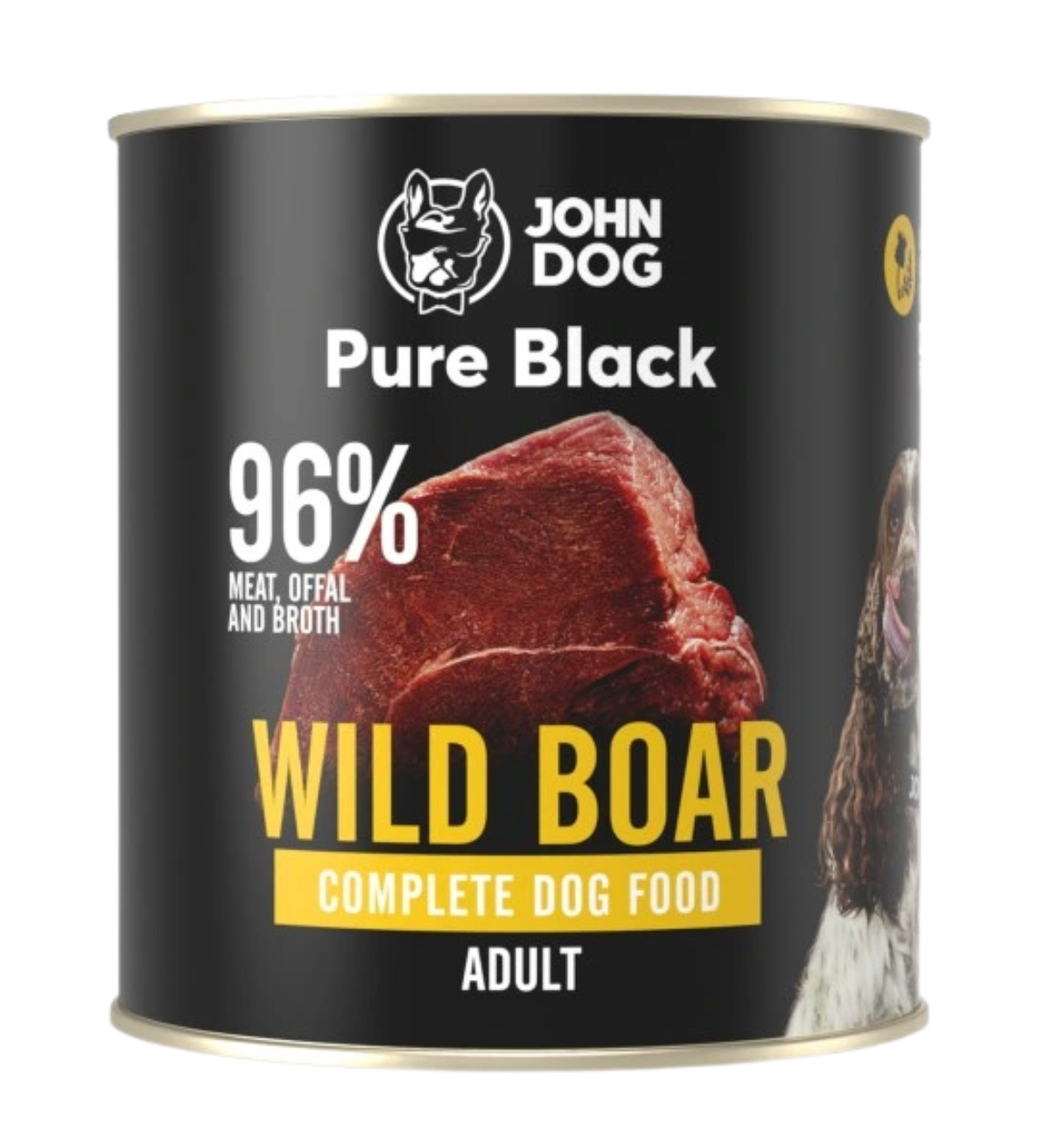 JOHN DOG PURE BLACK MOKRA KARMA DLA PSA DZIK 800 G
