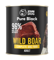 JOHN DOG PURE BLACK MOKRA KARMA DLA PSA DZIK 800 G