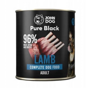 JOHN DOG PURE BLACK MOKRA KARMA DLA PSA JAGNIĘCINA 800 G