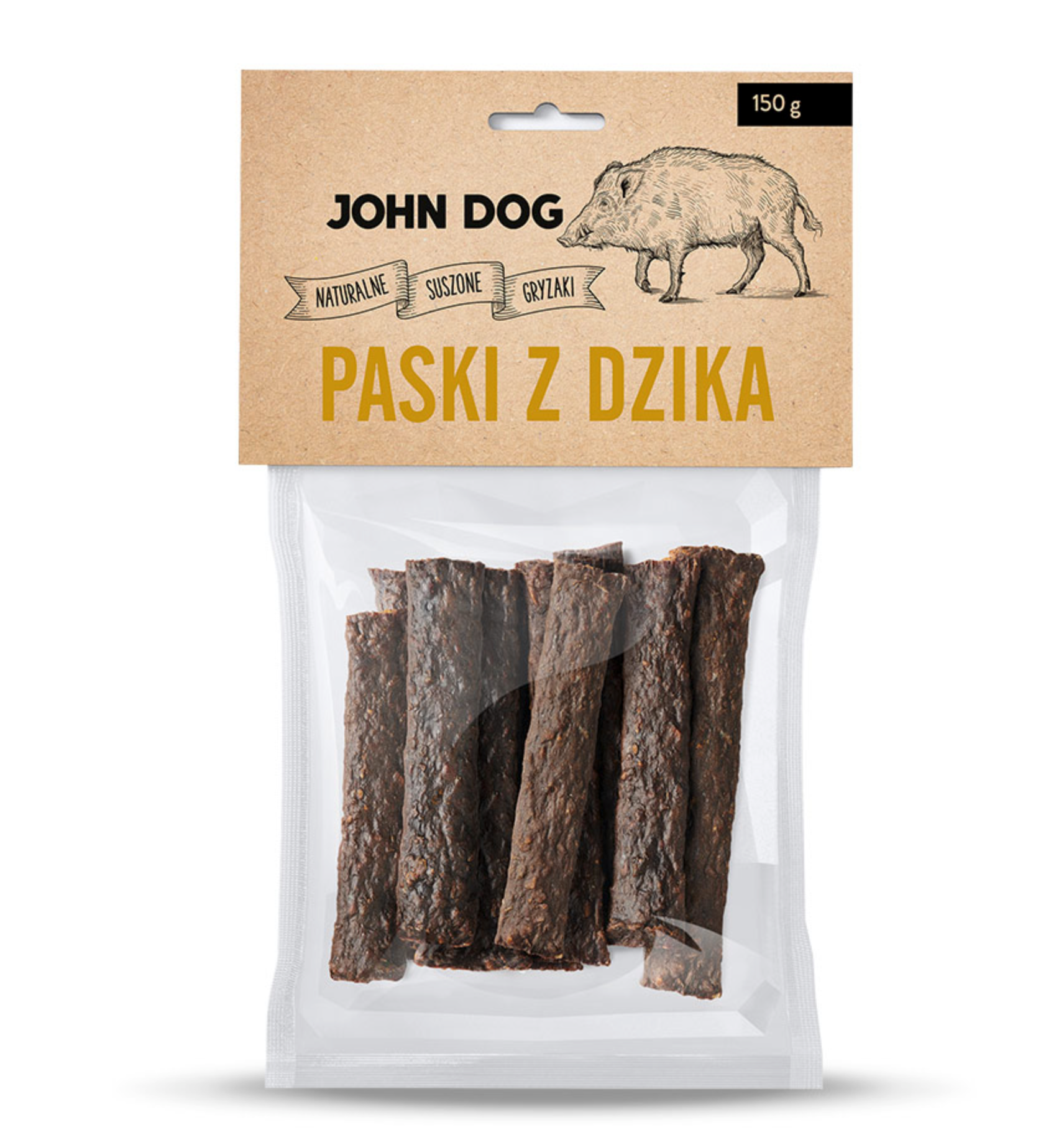 JOHN DOG PRZYSMAKI DLA PSA PASKI Z DZIKA 150G