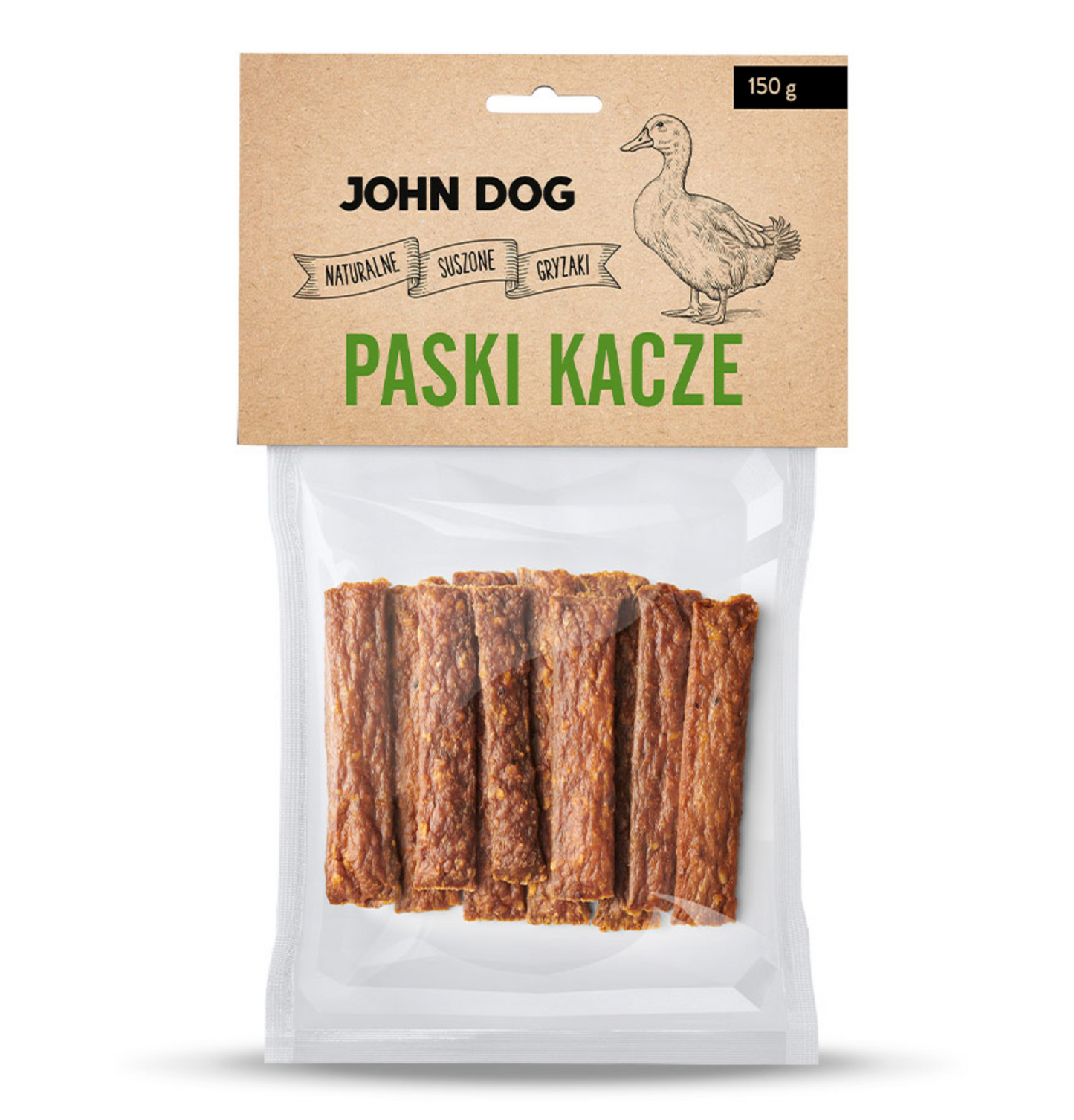 JOHN DOG PRZYSMAKI DLA PSA PASKI KACZE 150G
