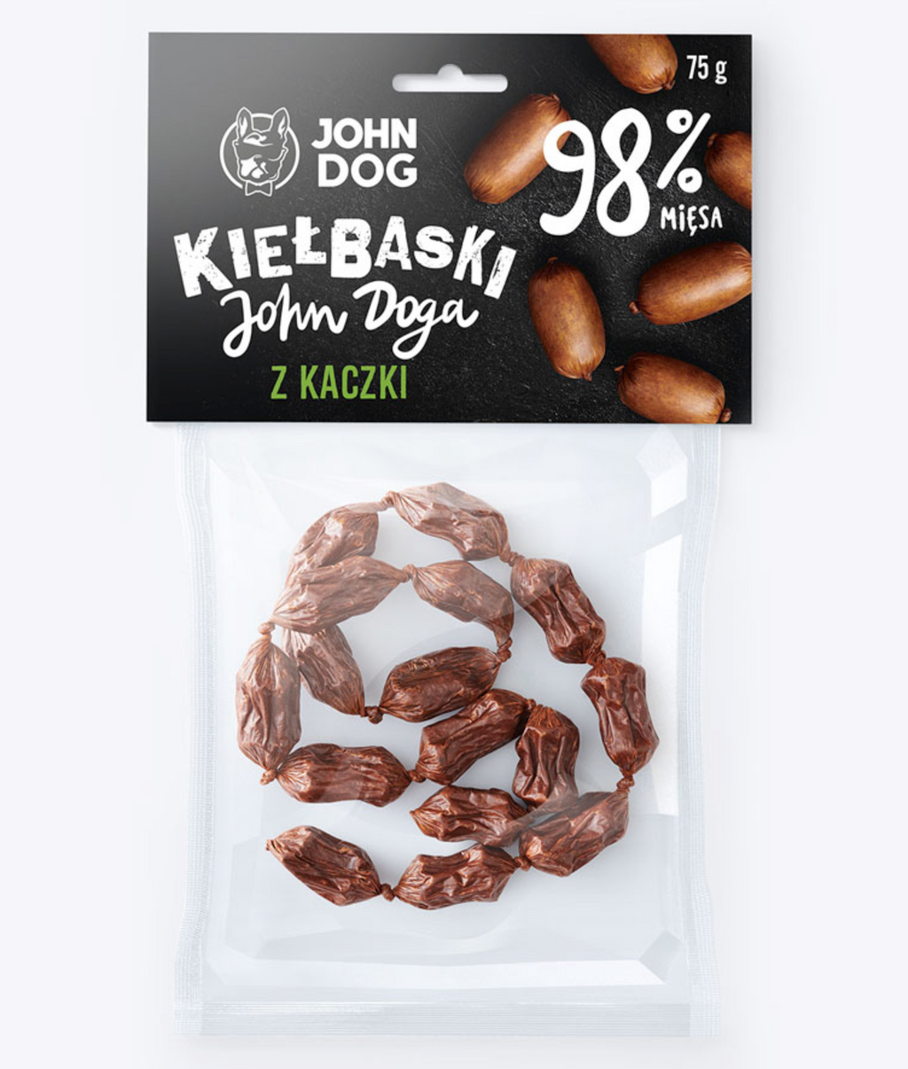 JOHN DOG PRZYSMAKI DLA PSA KIEŁBASKI Z KACZKI