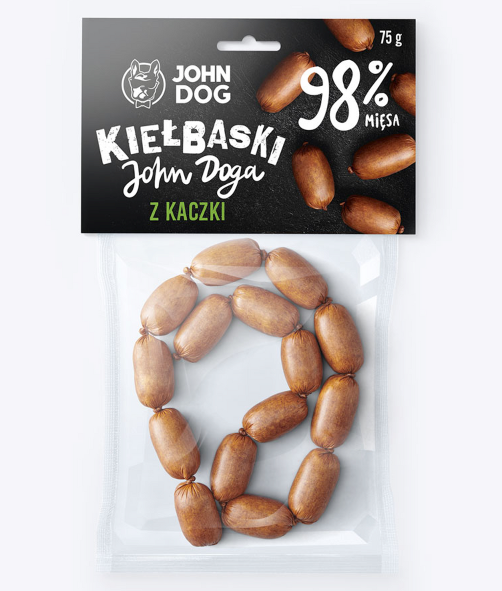 JOHN DOG PRZYSMAKI DLA PSA KIEŁBASKI Z KACZKI