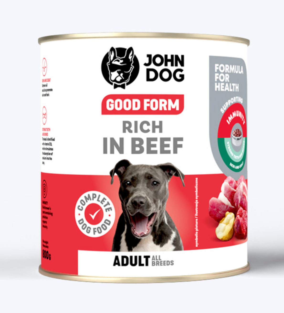 JOHN DOG GOOD FORM MOKRA KARMA DLA PSA BOGATA W WOŁOWINĘ 800G