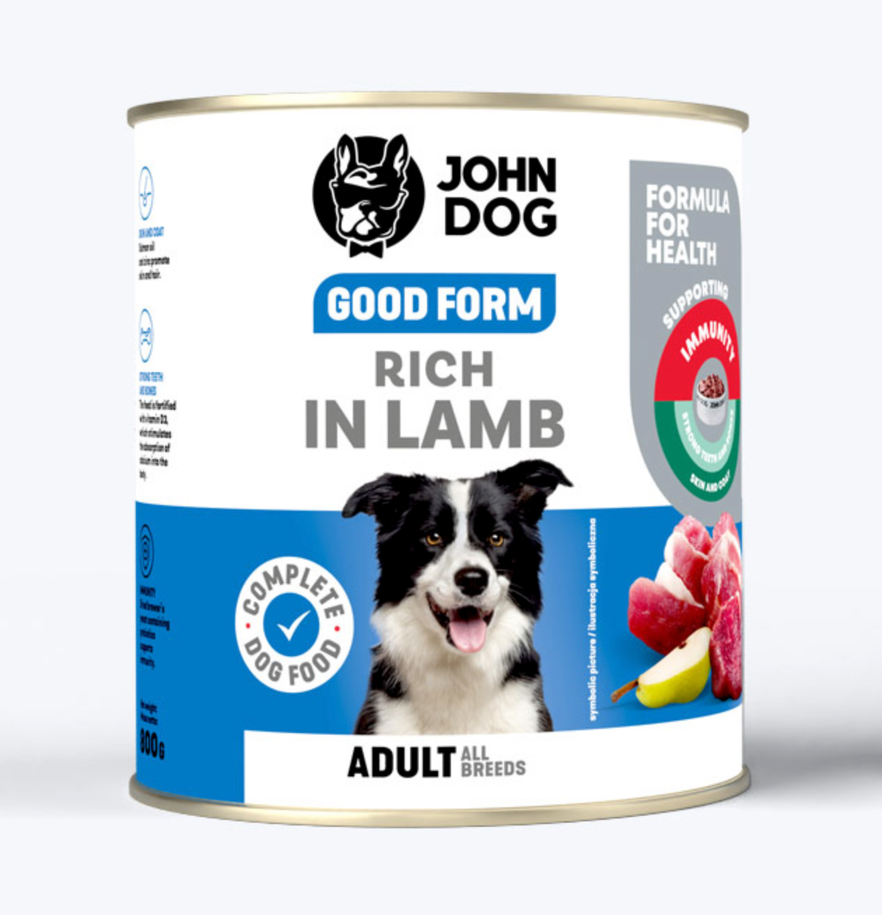 JOHN DOG GOOD FORM MOKRA KARMA DLA PSA BOGATA W JAGNIĘCINĘ 800G