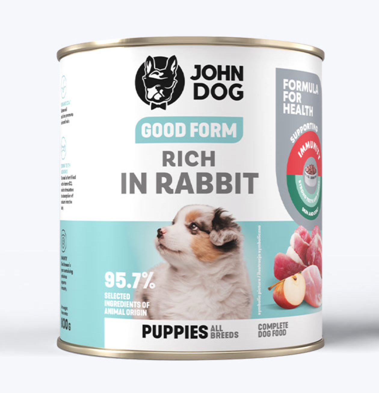 JOHN DOG GOOD FORM JUNIOR MOKRA KARMA DLA PSA BOGATA W KRÓLIKA 800G