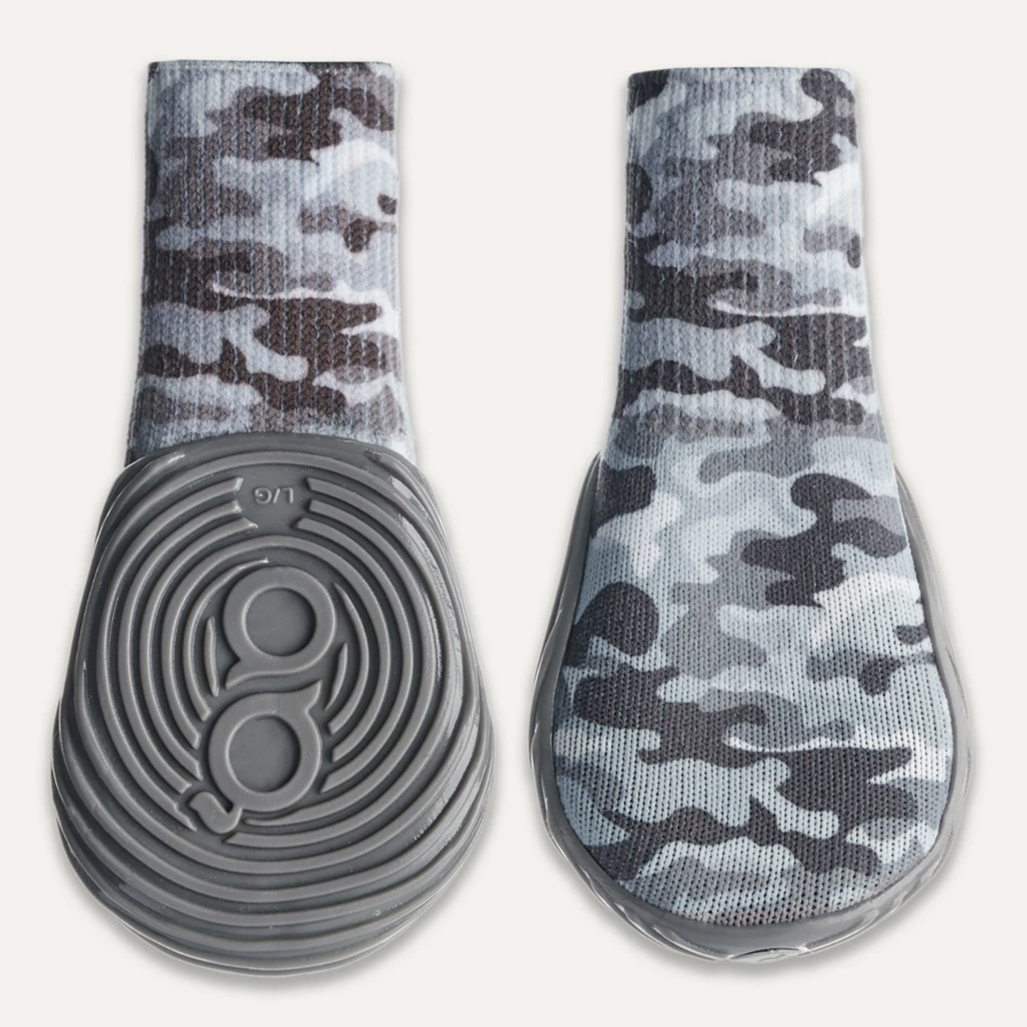 GOOEEZ REGULAR PRINTED DOG BOOTS (2-PACK) L CAMO/GREY - BUCIKI DLA PSIAKA