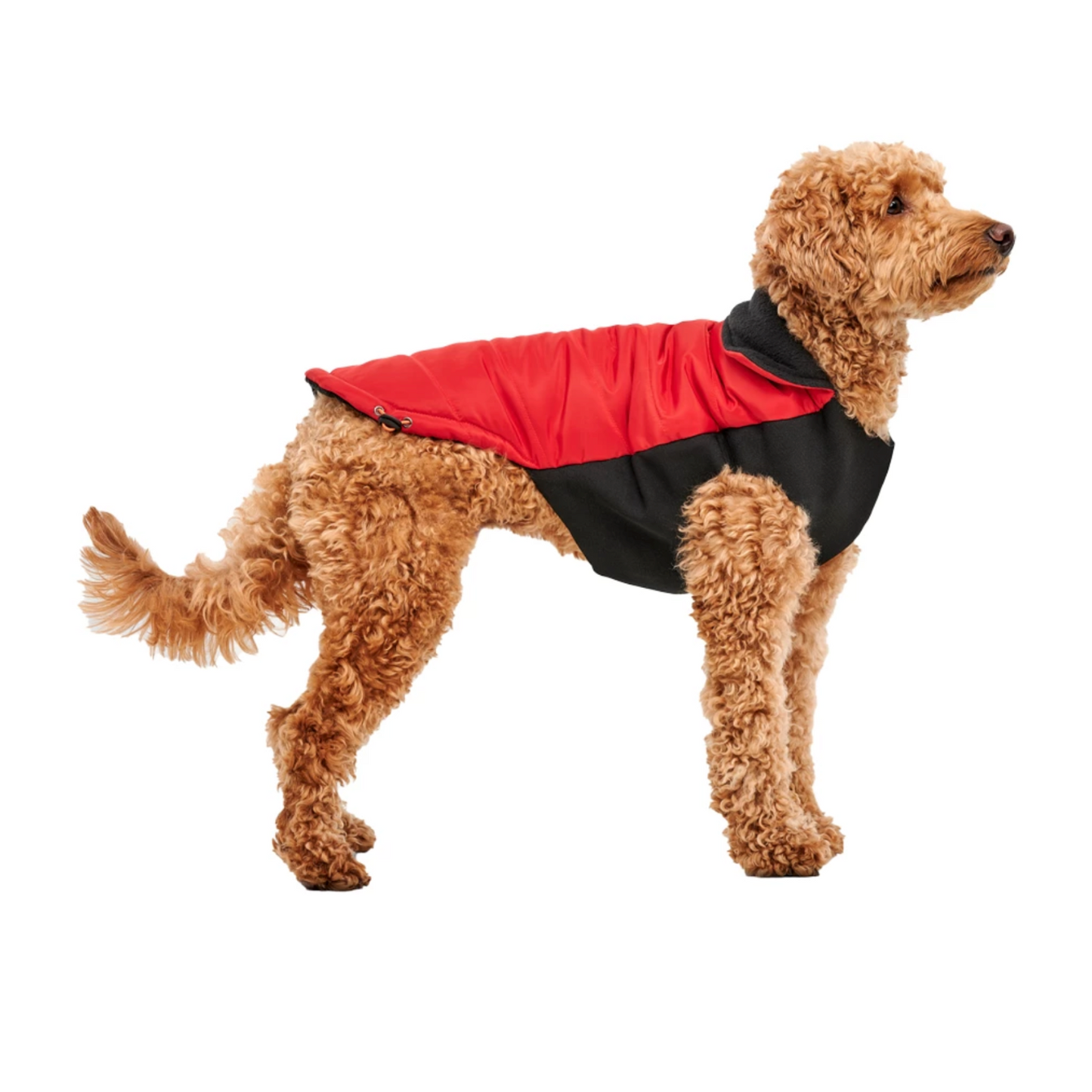 GOOEEZ MOCK NECK SIGNATURE JACKET 2XL RED/BLACK - KURTECZKA DLA PSIAKA
