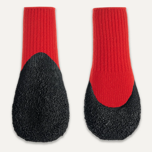GOOEEZ LITES DOG BOOTIES (4-PACK) S RED/BLACK - BUCIKI DLA PSIAKA