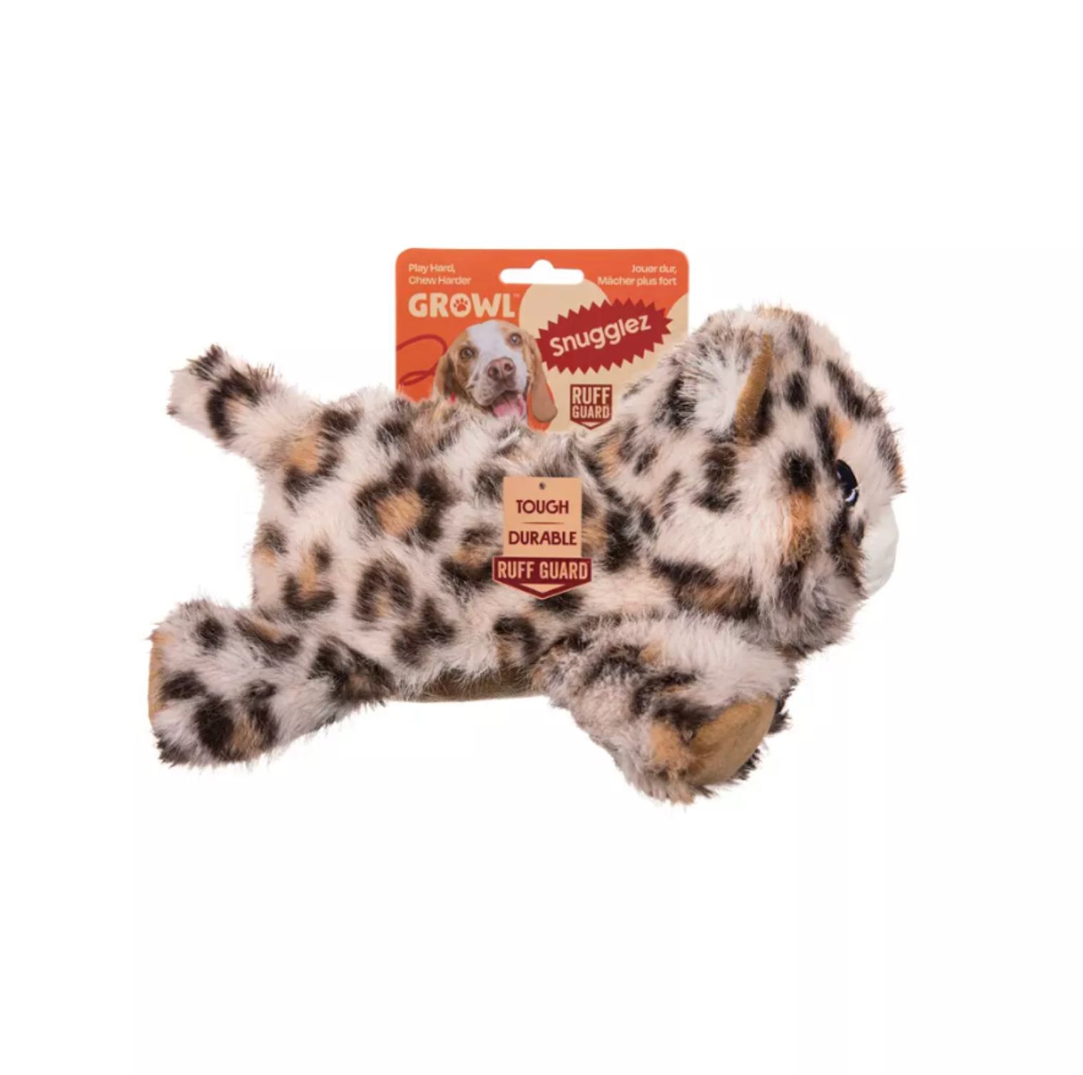 GROWL SNUGGLEZ LEOPARD - PLUSZOWA ZABAWKA