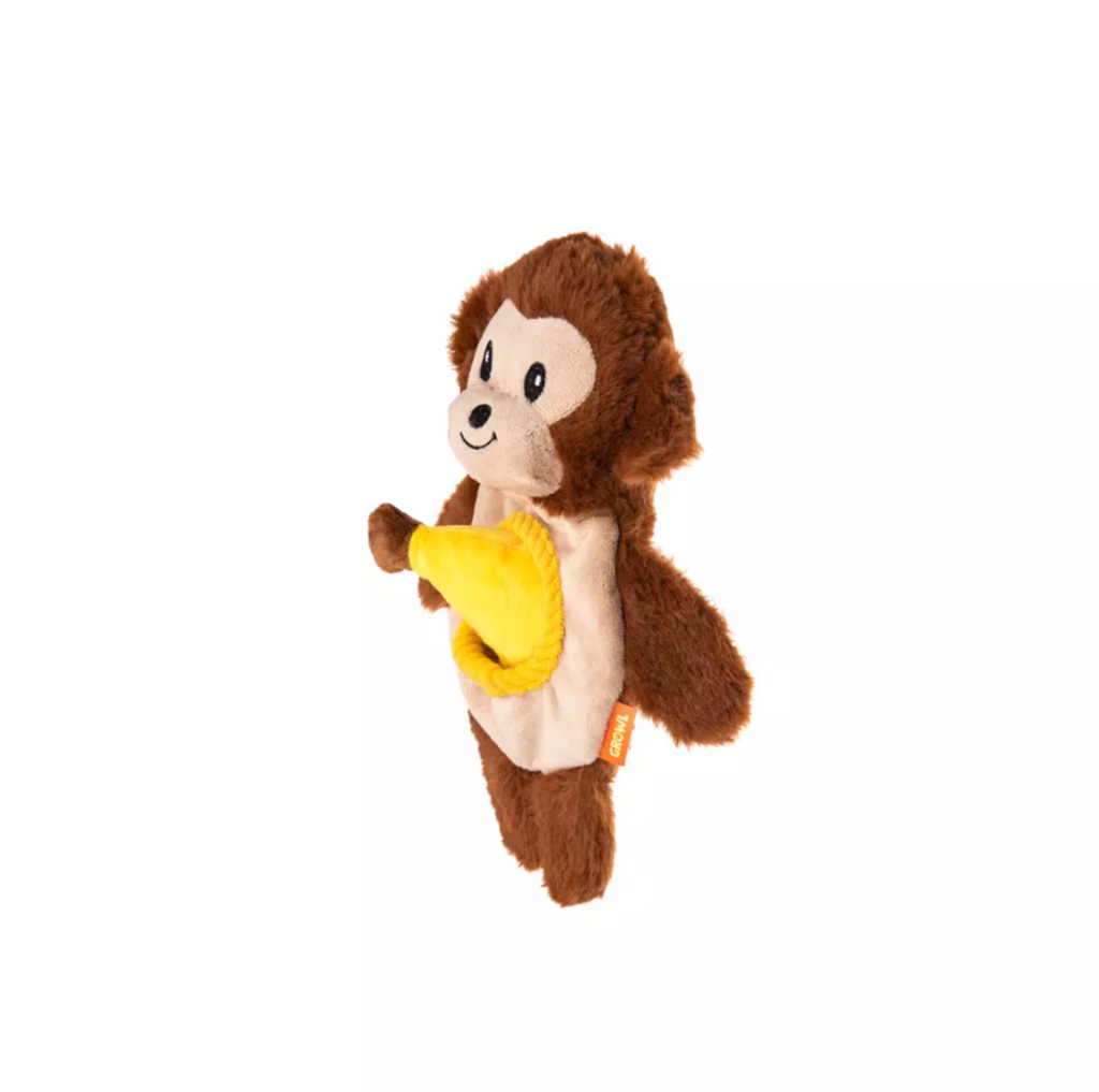 GROWL SNACKERZ MONKEY BROWN - PLUSZOWA ZABAWKA Z UKRYTĄ PRZEKĄSKĄ