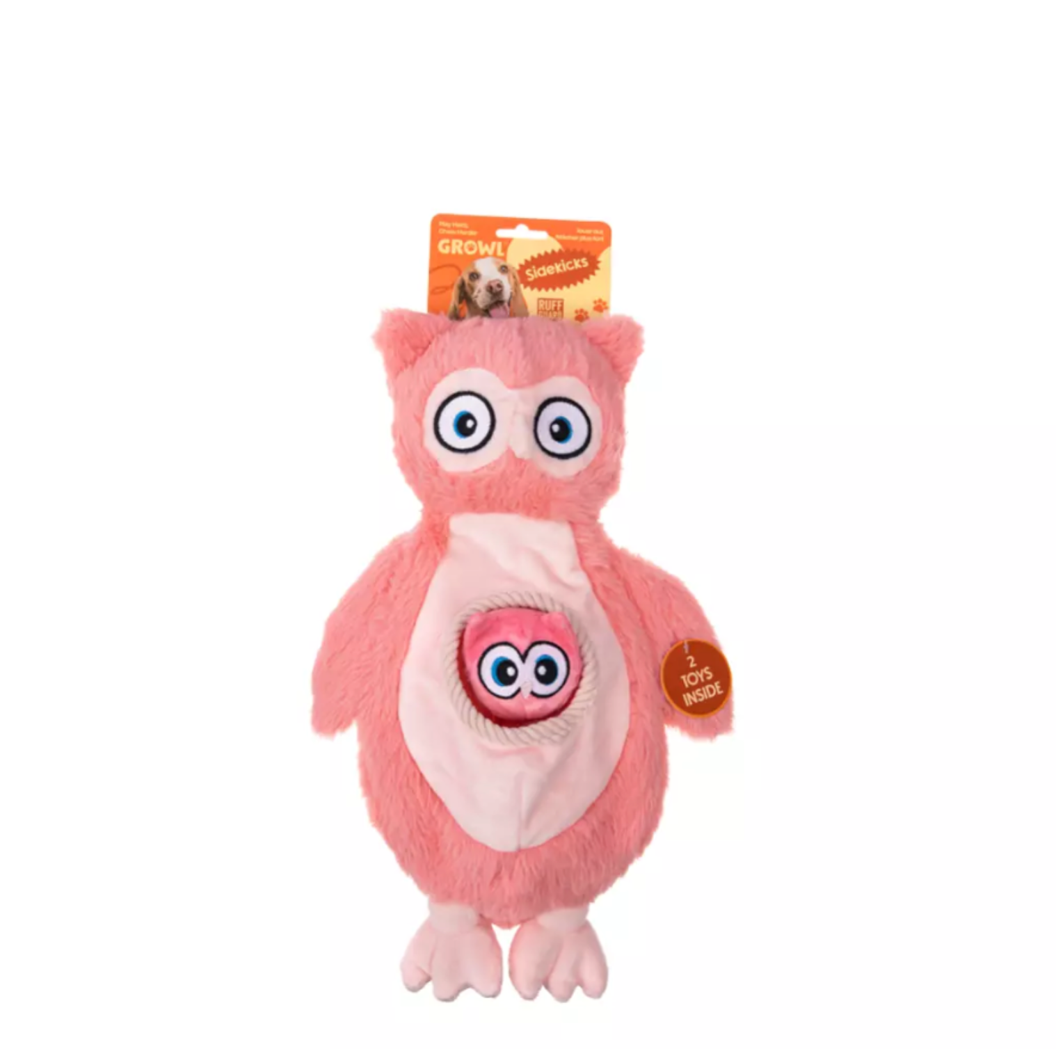 GROWL SIDEKICKS OWL PINK - PLUSZOWA NORKA