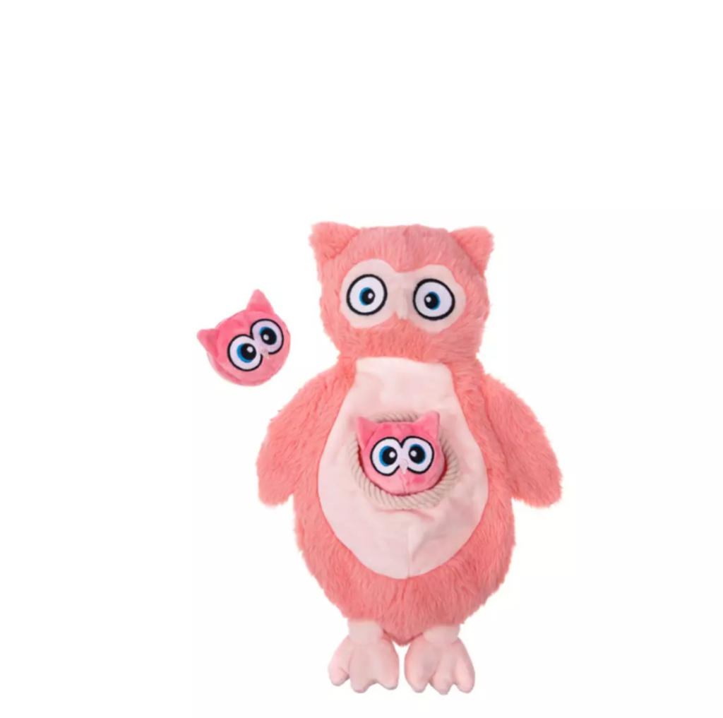 GROWL SIDEKICKS OWL PINK - PLUSZOWA NORKA