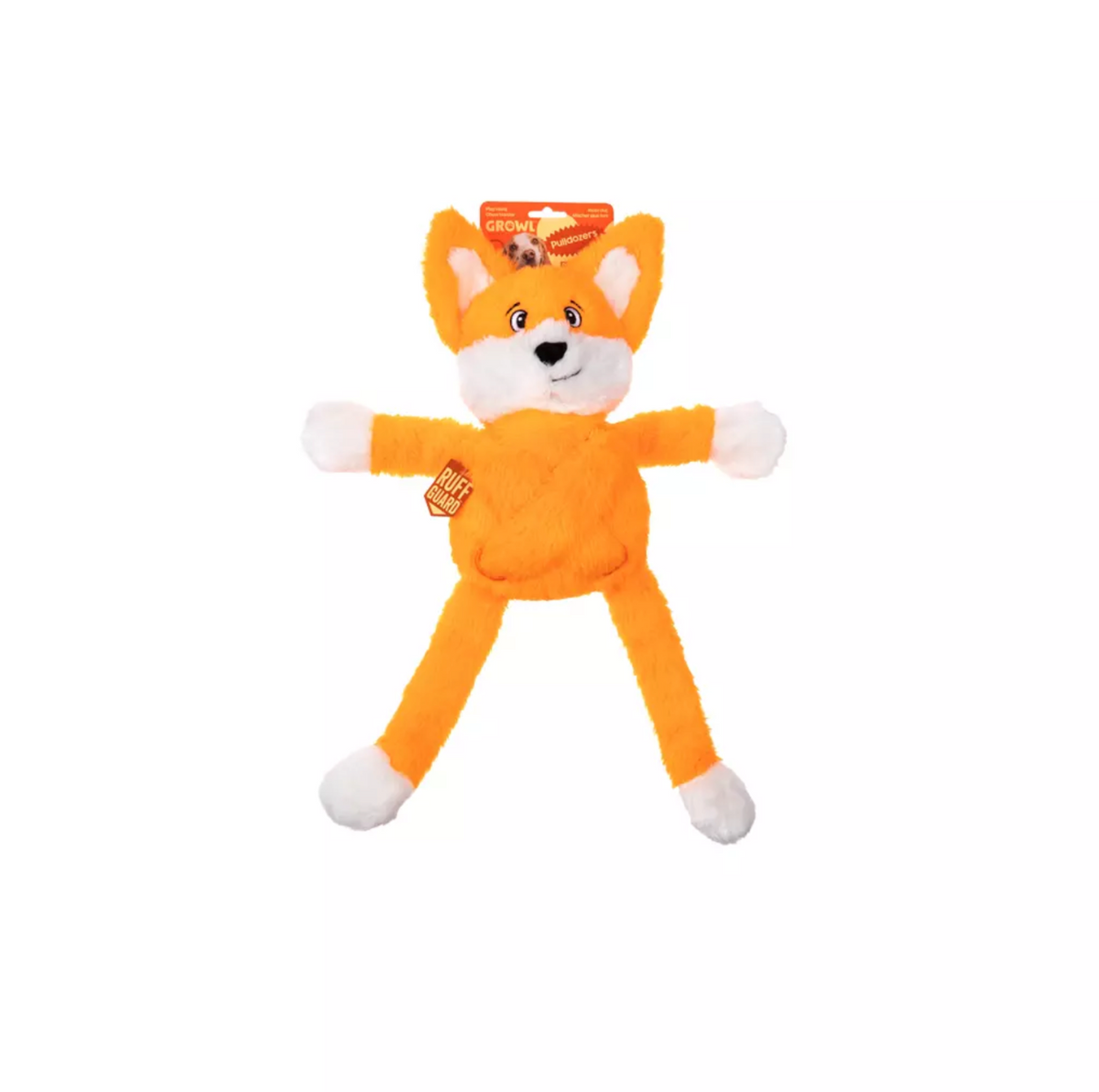 GROWL PULLDOZERS FOX ORANGE - PLUSZOWA ZABAWKA