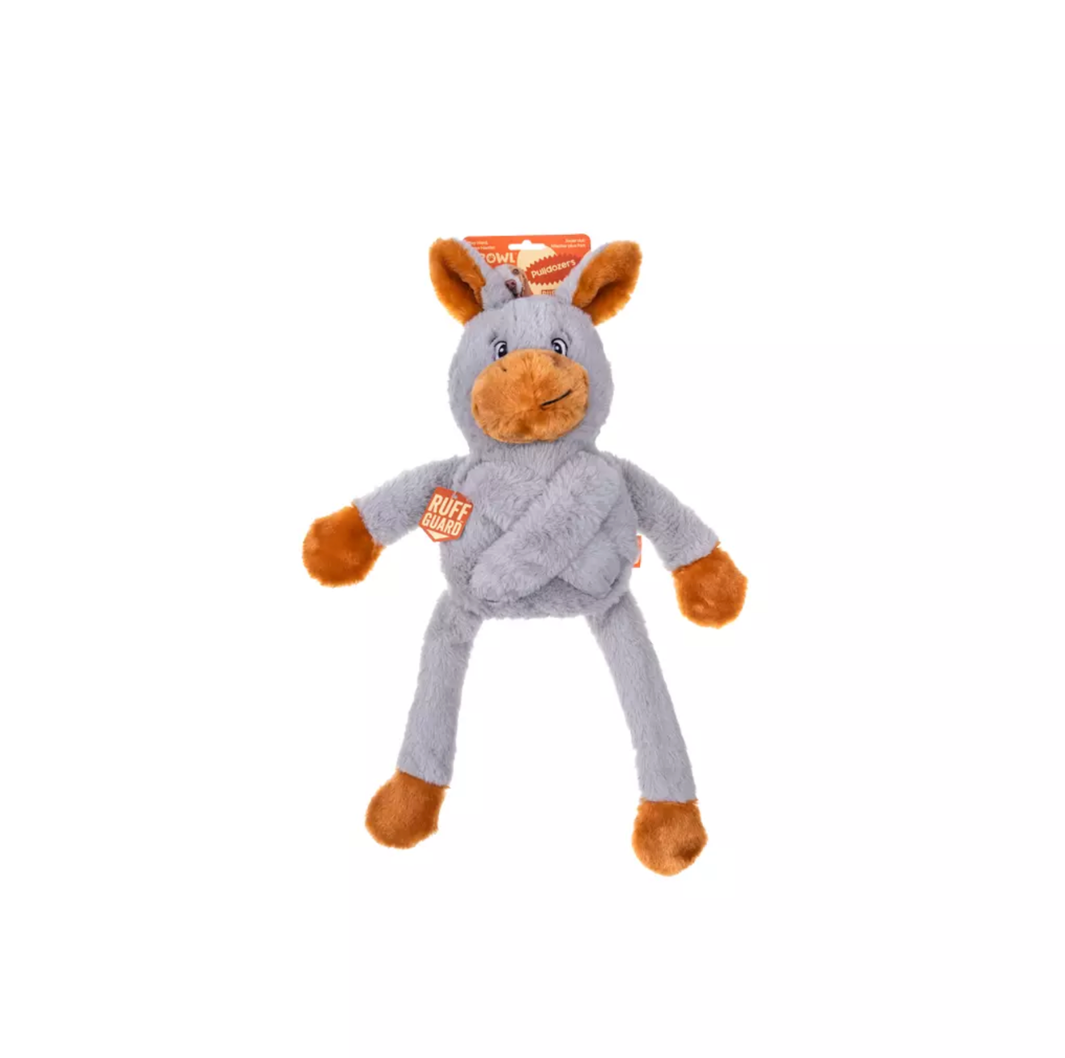 GROWL PULLDOZERS DONKEY GRAY - PLUSZOWA ZABAWKA