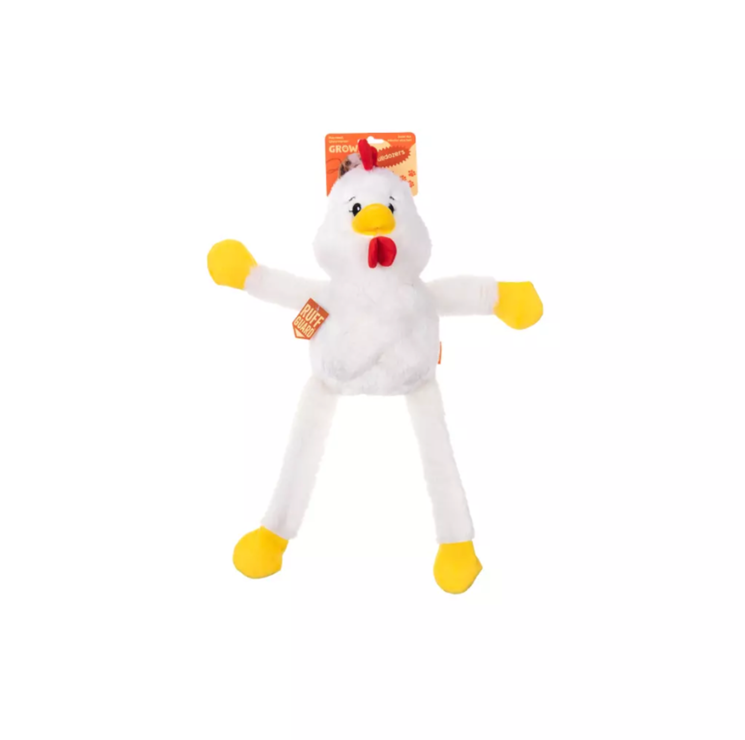 GROWL PULLDOZERS CHICKEN WHITE - PLUSZOWA ZABAWKA