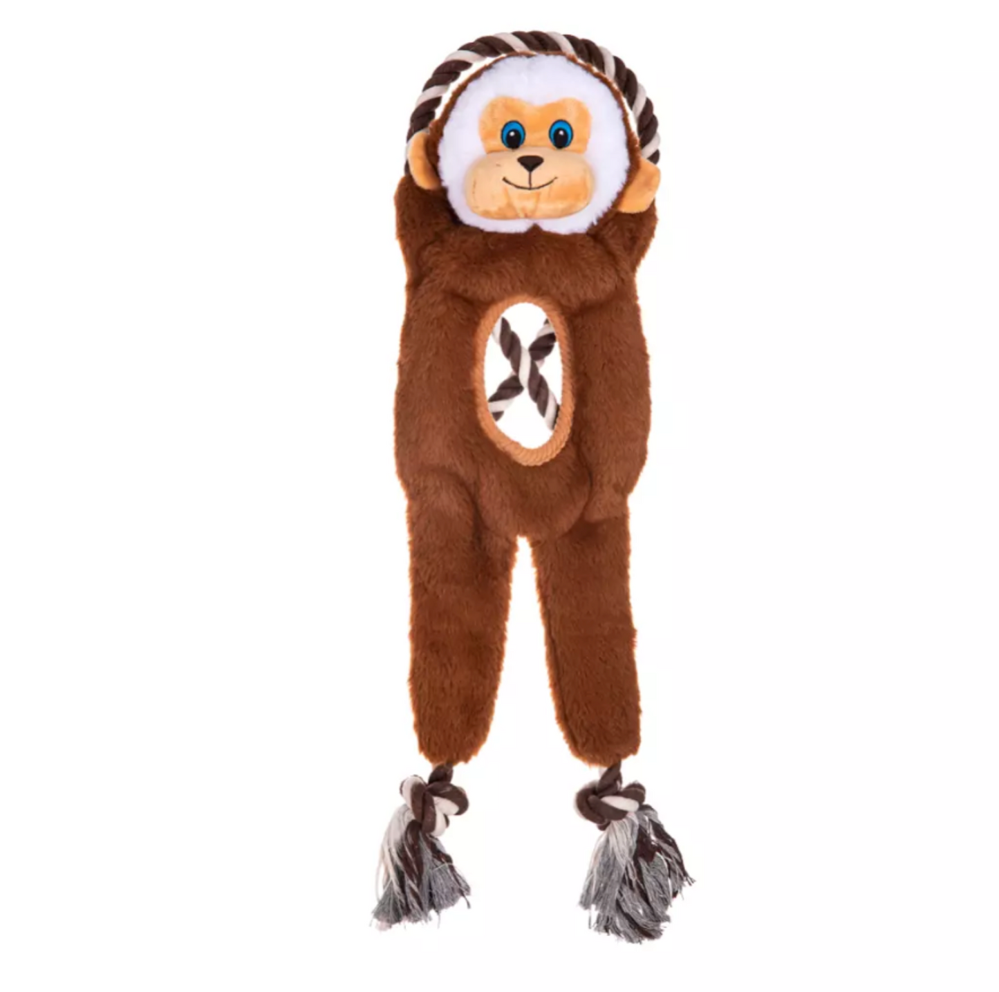 GROWL JUNGLE TUGZ MONKEY BROWN - PLUSZOWA ZABAWKA
