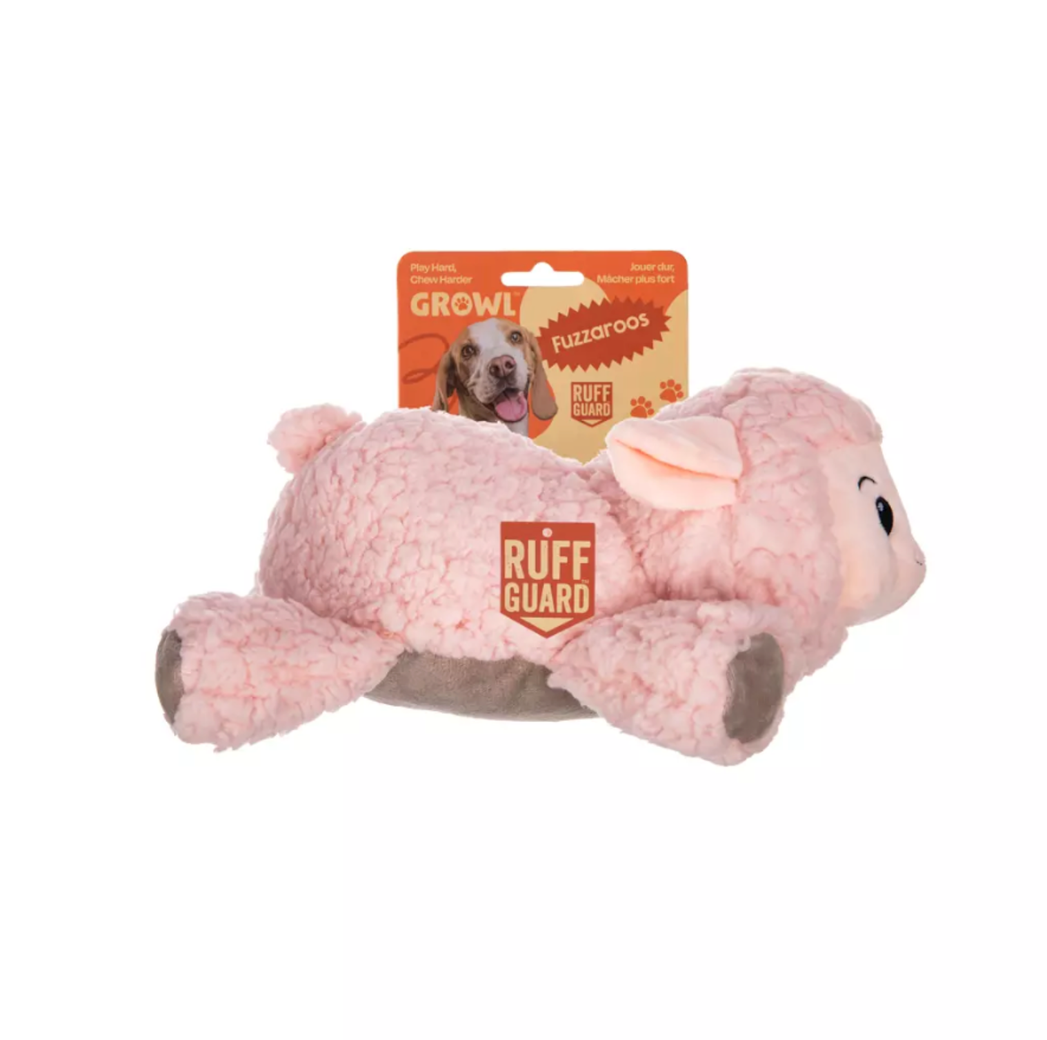 GROWL FUZZAROOS LAMB PINK - MIĘKKA PLUSZOWA ZABAWKA