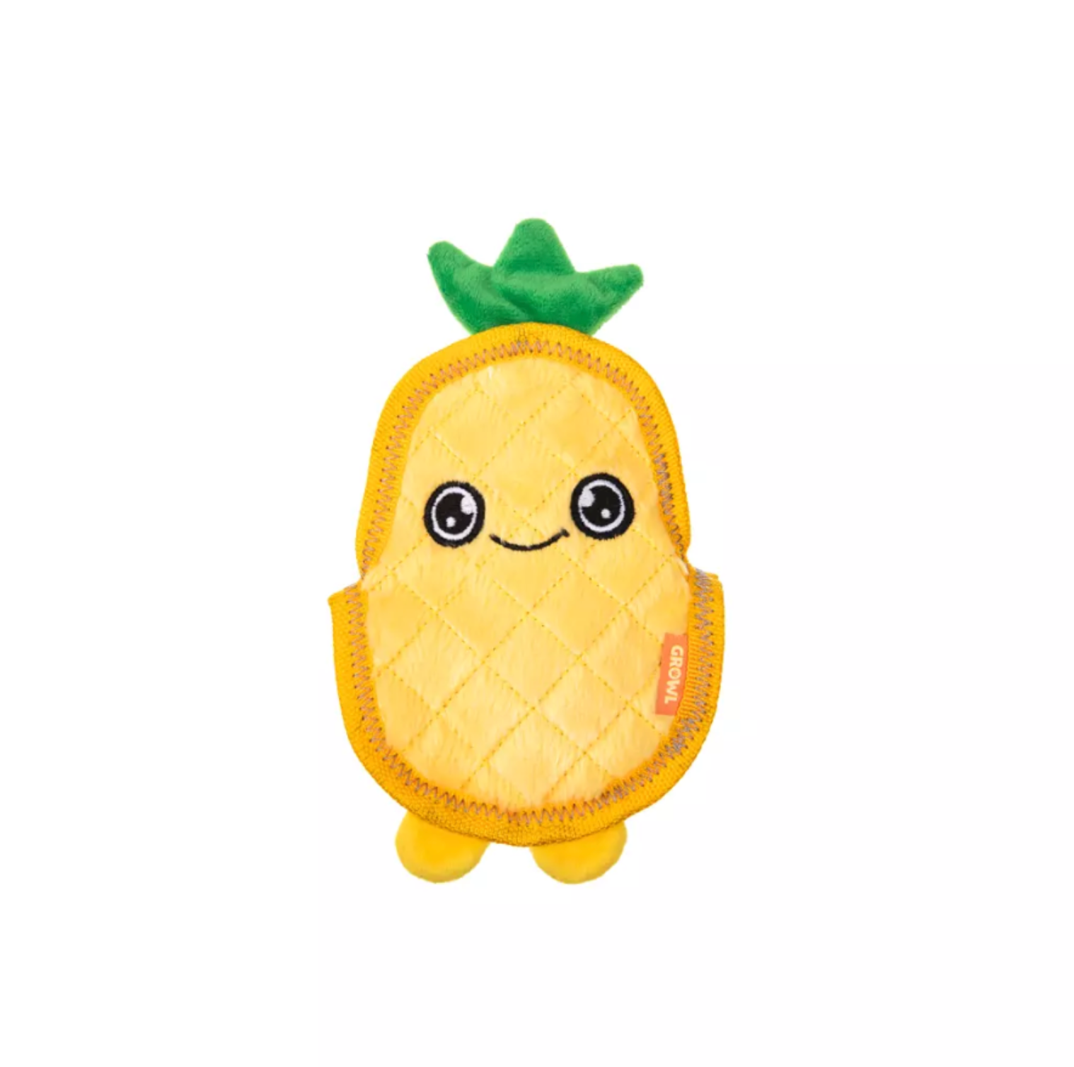 GROWL FLIP FLOPPZ PINEAPPLE YELLOW - KOLOROWA, WYTRZYMAŁA ZABAWKA DLA PSIAKA