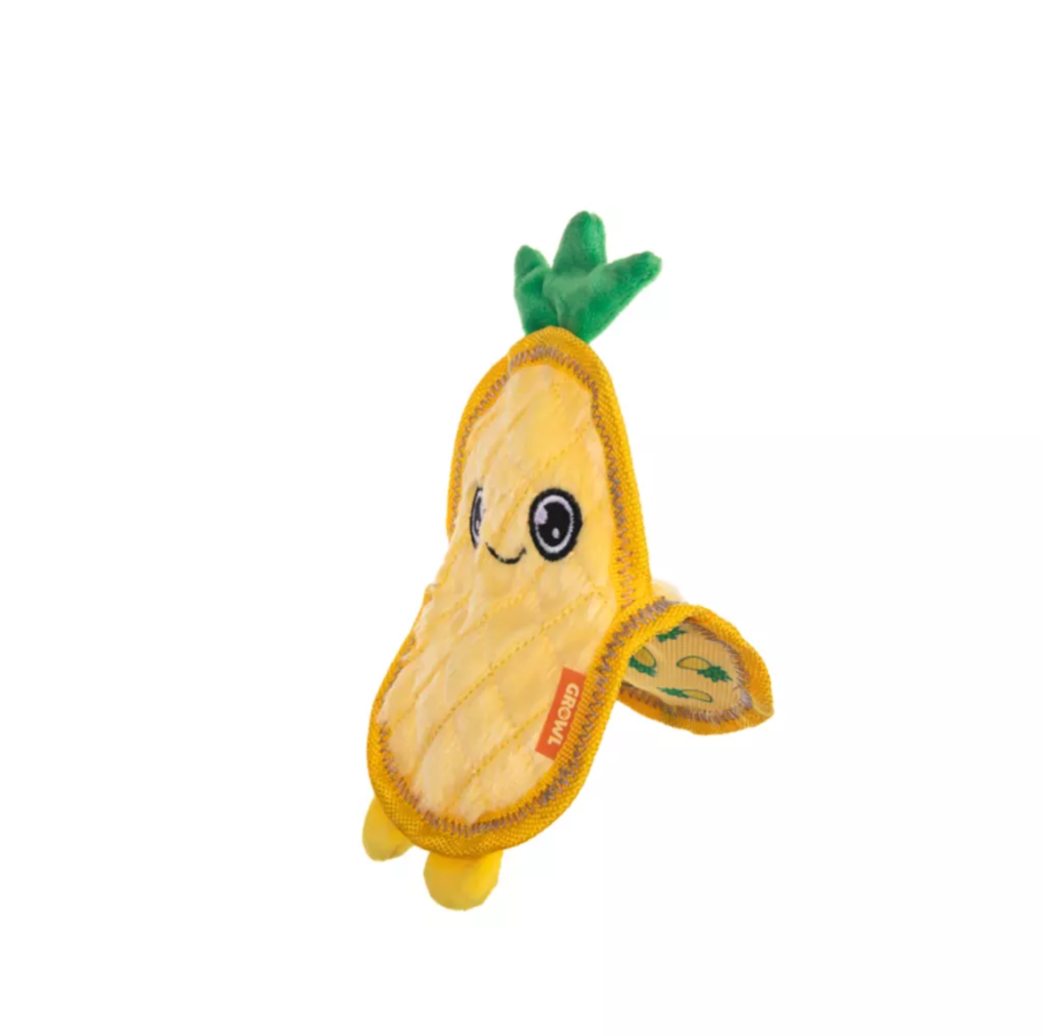 GROWL FLIP FLOPPZ PINEAPPLE YELLOW - KOLOROWA, WYTRZYMAŁA ZABAWKA DLA PSIAKA