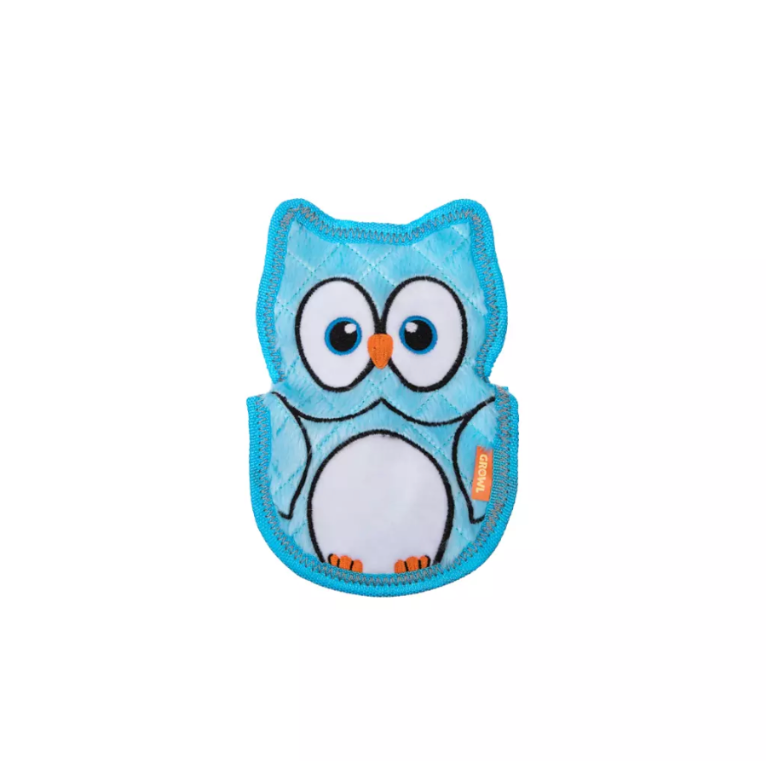 GROWL FLIP FLOPPZ OWL BLUE - KOLOROWA, WYTRZYMAŁA ZABAWKA DLA PSIAKA