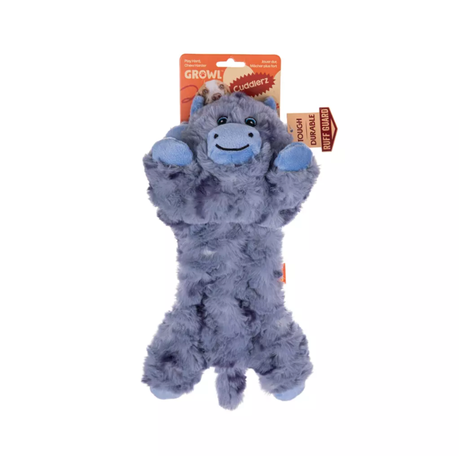 GROWL CUDDLERZ COW  - PLUSZOWA ZABAWKA DLA PSA Z PISZCZAŁKAMI