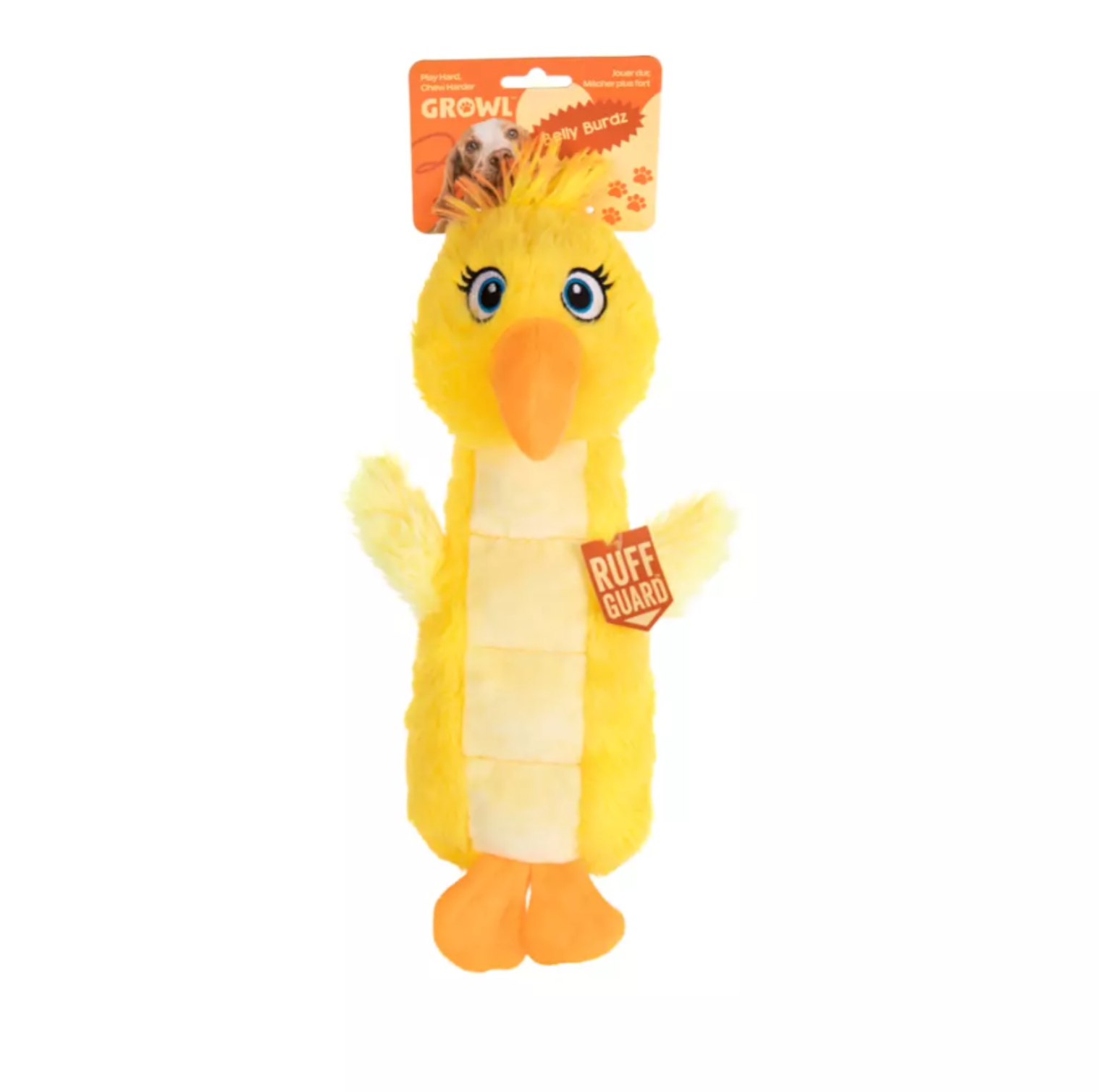GROWL BELLY BURDZ YELLOW - ZABAWKA DLA PSIAKA