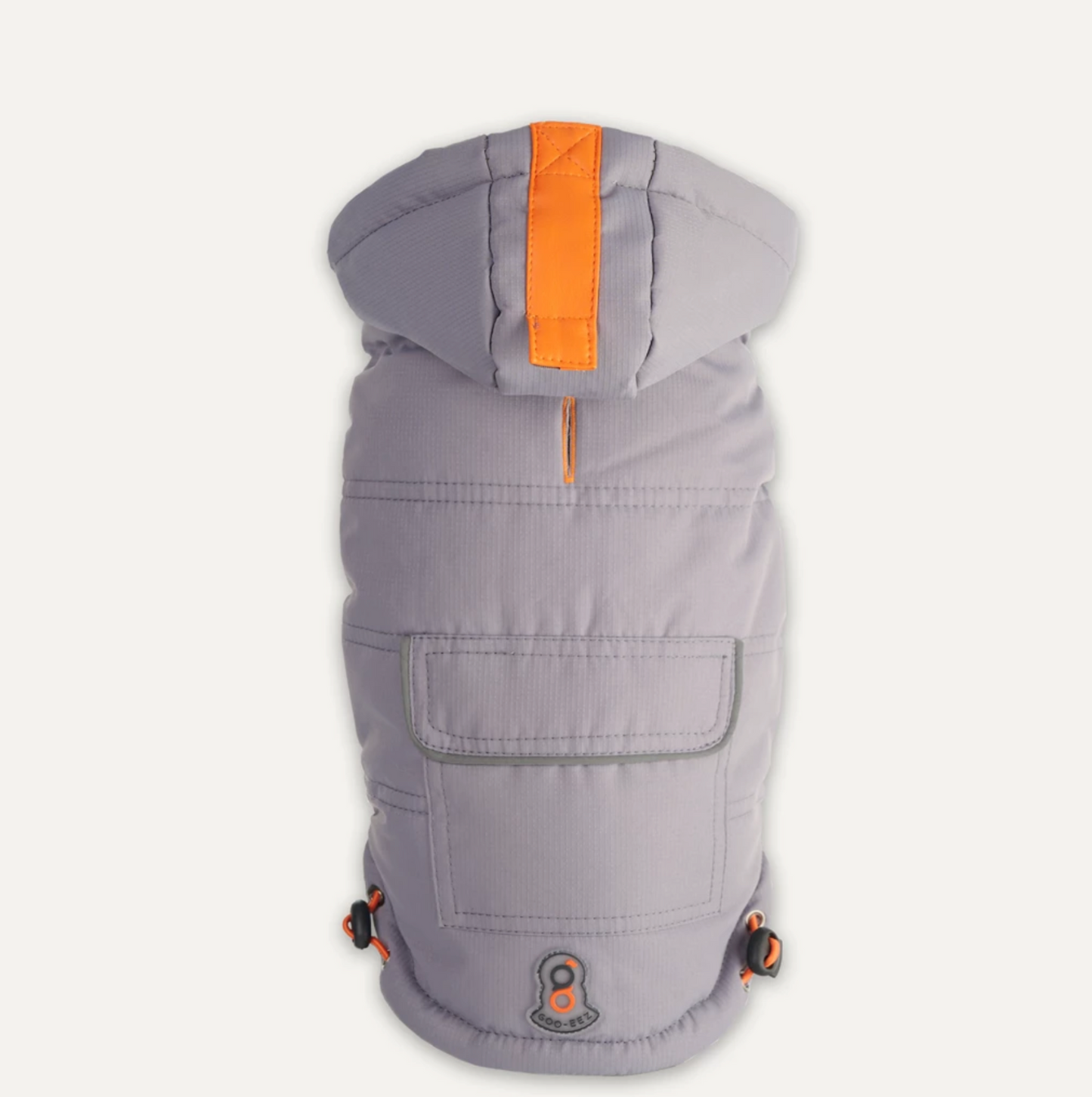 GOOEEZ HOODED FULL BODY SNOWSUIT L LIGHT GREY/GREY