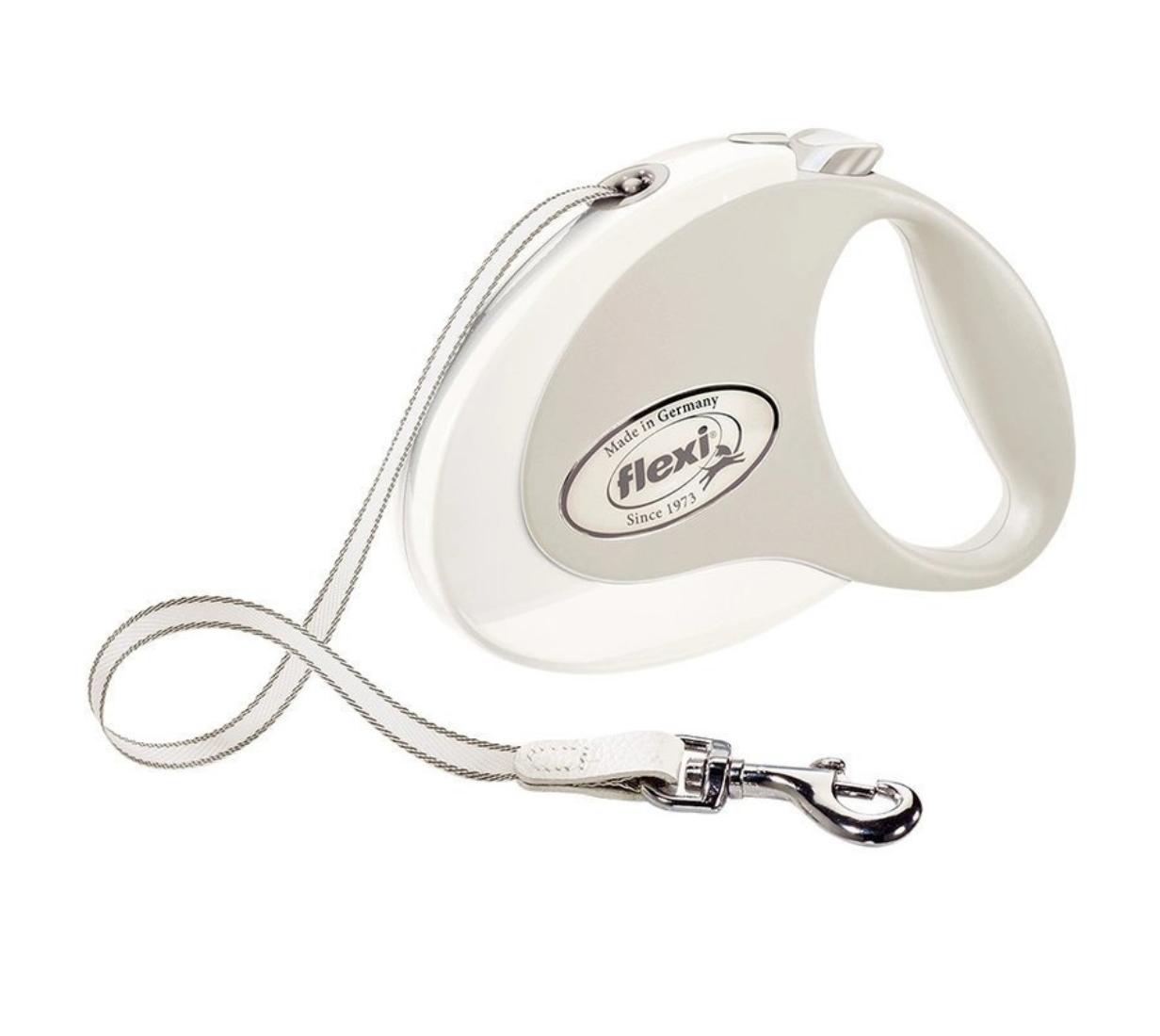 FLEXI STYLE M SMYCZ AUTOMATYCZNA TAPE 5 M SZARO/BIAŁA