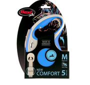 FLEXI NEW COMFORT M SMYCZ AUTOMATYCZNA TAPE 5M NIEBIESKI