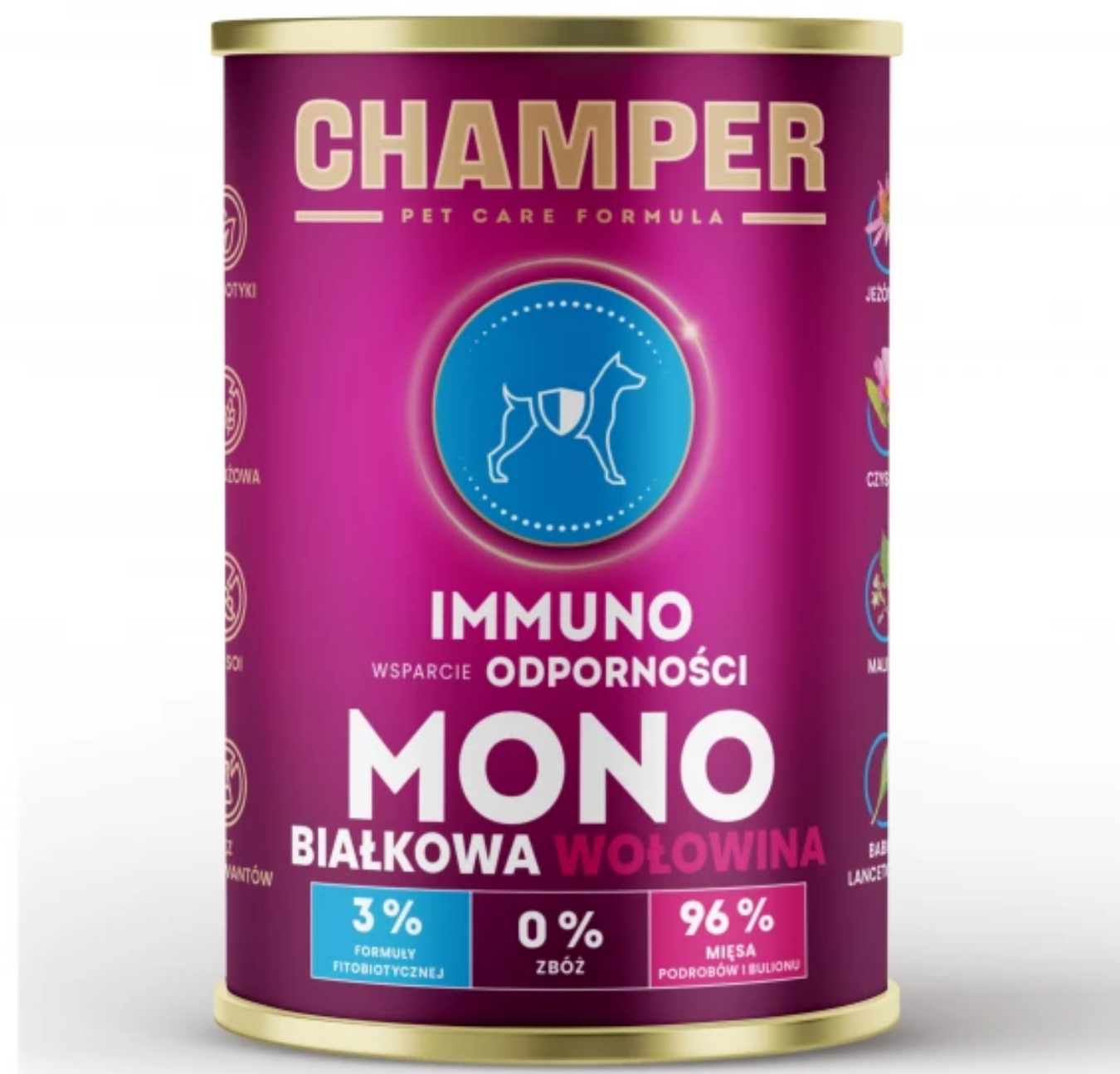 CHAMPER MOKRA KARMA DLA PSA IMMUNO MONOBIAŁKOWA WOŁOWINA 400G