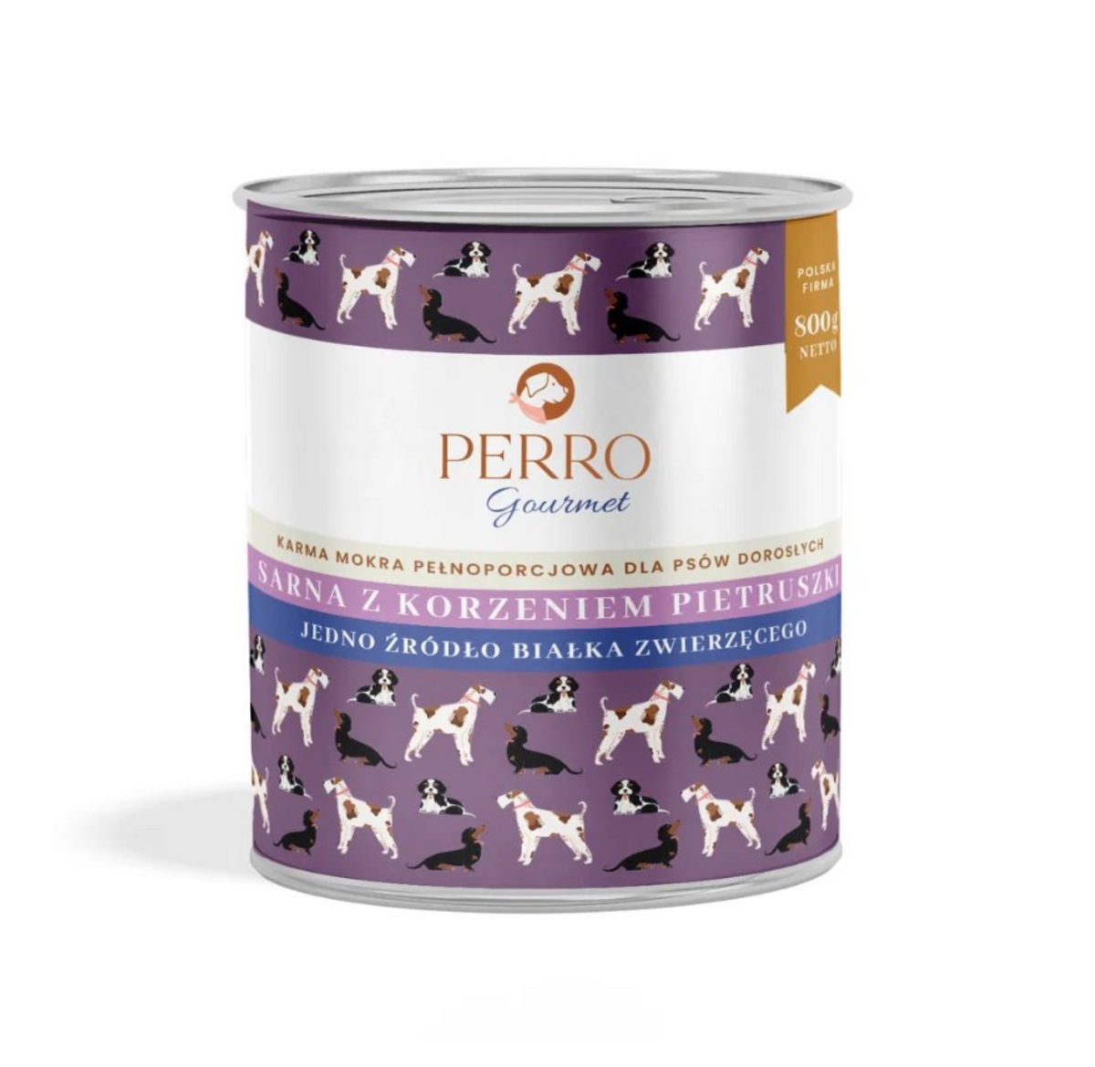 PERRO GOURMET MOKRA KARMA DLA PSA SARNA Z KORZENIEM PIETRUSZKI 800G