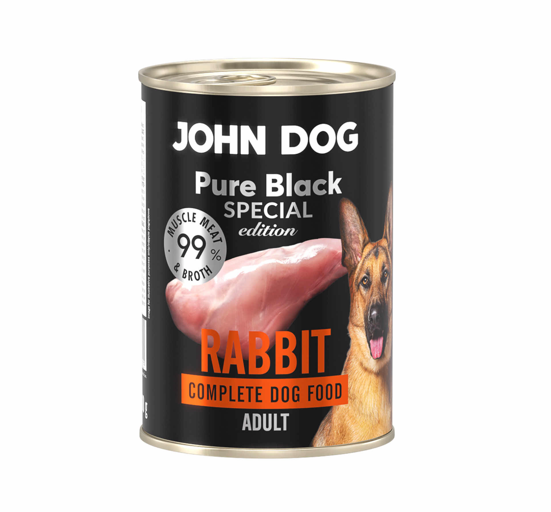 JOHN DOG PURE BLACK SE MOKRA KARMA DLA PSA KRÓLIK 400G