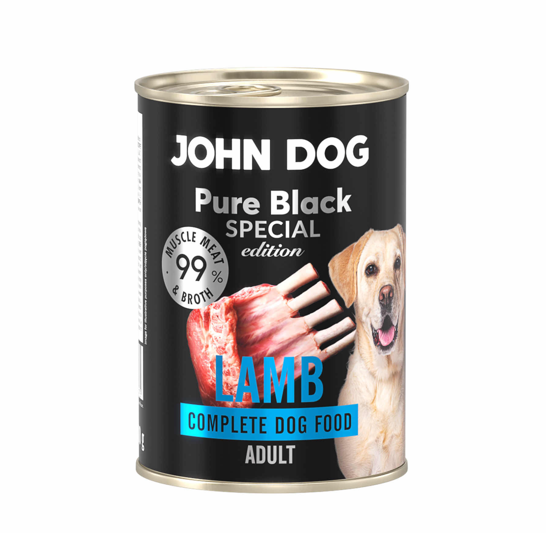 JOHN DOG PURE BLACK SE MOKRA KARMA DLA PSA JAGNIĘCINA 400G