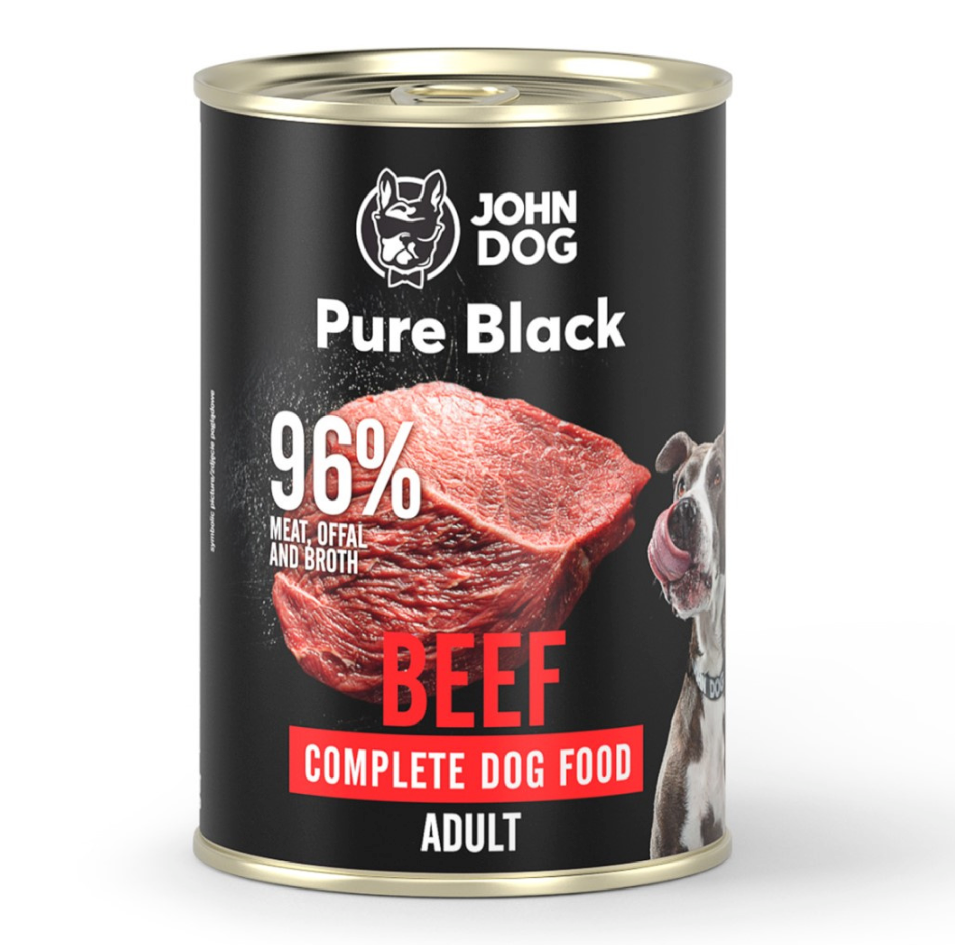 JOHN DOG PURE BLACK MOKRA KARMA DLA PSA WOŁOWINA 400 G