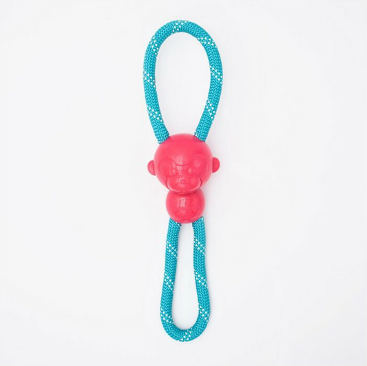 ZIPPY PAWS ZIPPYTUFF MONKEY ROPE TUGZ PINK
