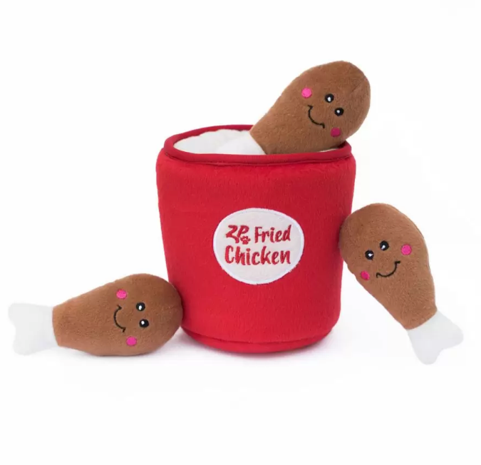 ZIPPY PAWS ZIPPY BURROW BUCKET OF CHICKEN
