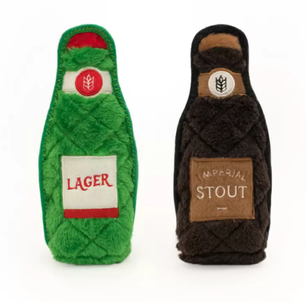 ZIPPY PAWS Z STITCH HAPPY HOUR CRUSHERZ 2 PACK LAGER AND STOUT