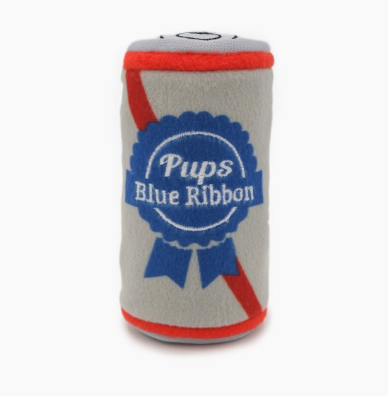ZIPPY PAWS SQUEAKIE CAN PUPS BLUE RIBBON