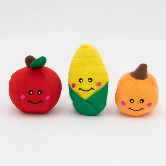 ZIPPY PAWS MINIZ 3PACK FALL HARVEST
