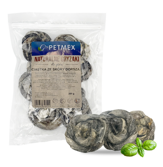 PETMEX CIASTKA ZE SKÓRY DORSZA 200G