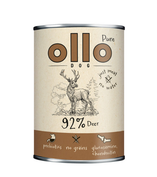 OLLO PURE MOKRA KARMA PIES JELEŃ 850G