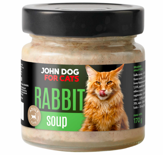 JOHN DOG MOKRA KARMA KOT MONO ZUPA KRÓLIK 170G