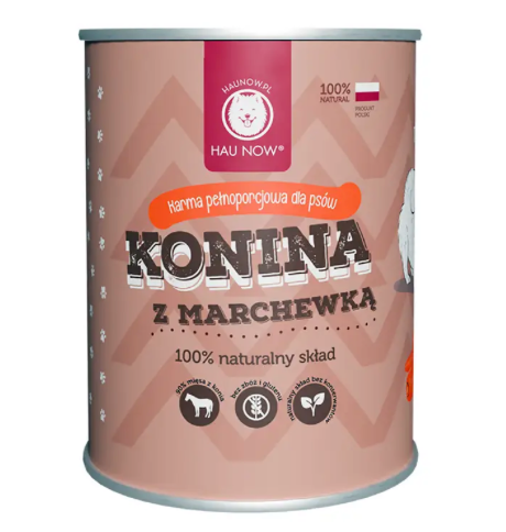 HAUNOW MOKRA KARMA PIES KONINA Z MARCHEWKĄ 400G