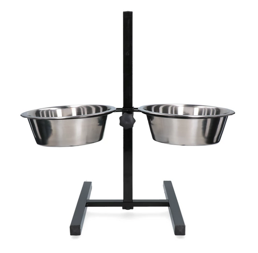 FEED AND DRINKING BOWL STAINLESS STEEL H-STAND 4,00LTR Ø 28C - MISKA DLA PSA