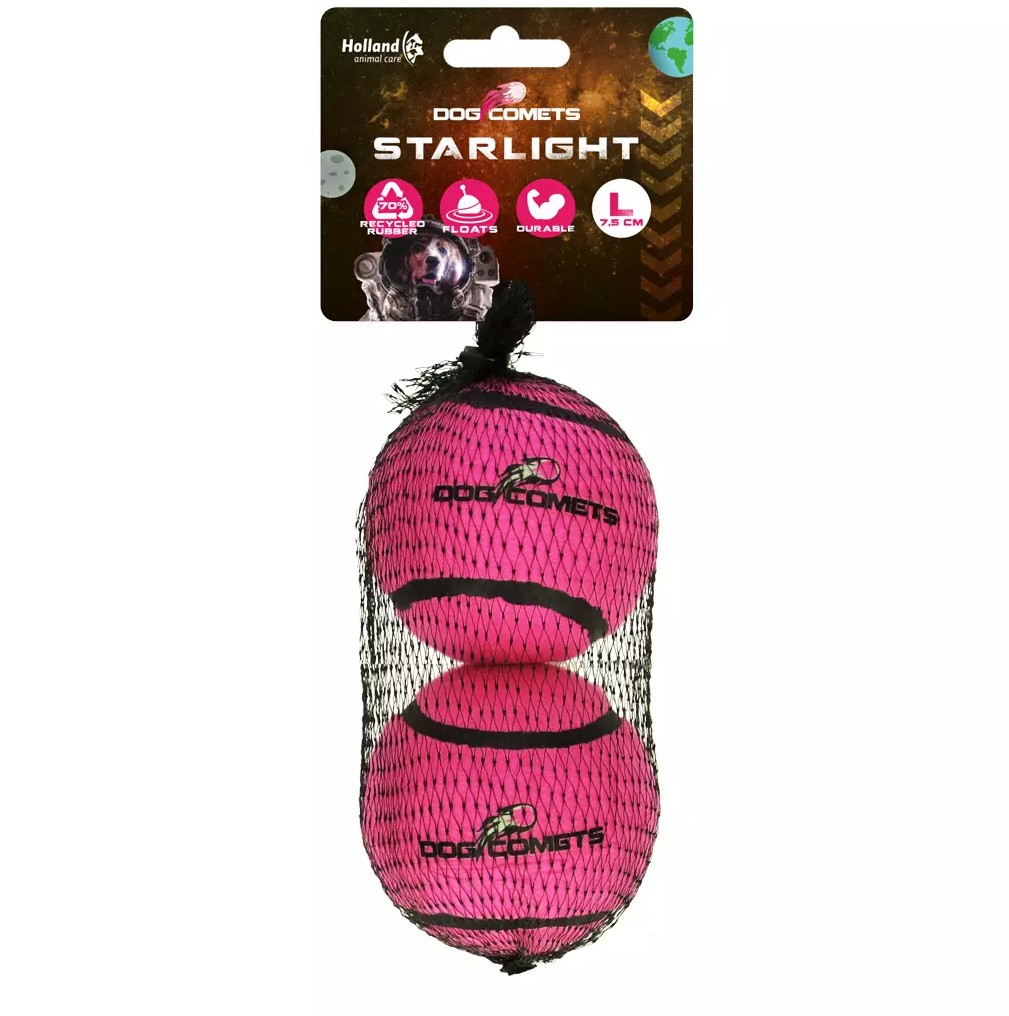 DOG COMETS STARLIGHT STAR TENNISBAL L ROZE 2ST