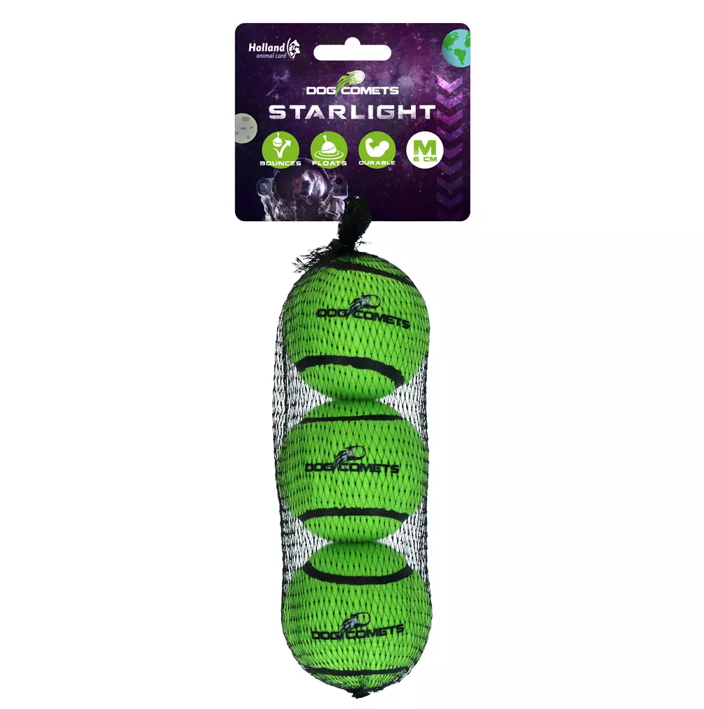 DOG COMETS STARLIGHT GREEN 3PC