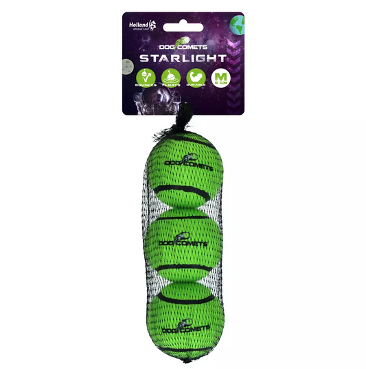 DOG COMETS STARLIGHT GREEN 3PC